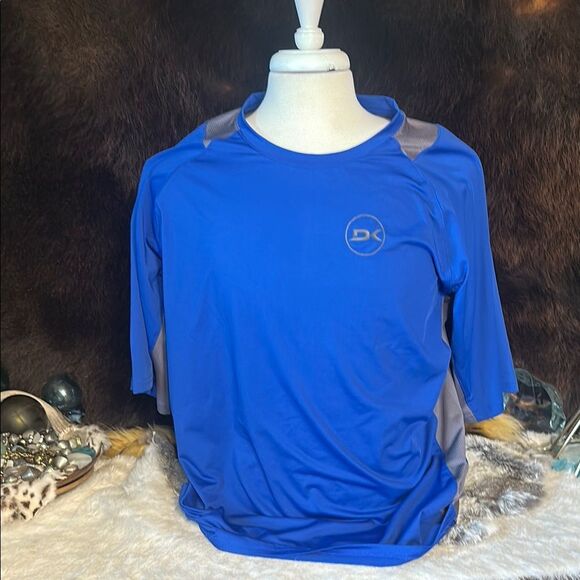 Blue and Gray Athletic Shirt XXL (BK1) - Picture 1 of 4